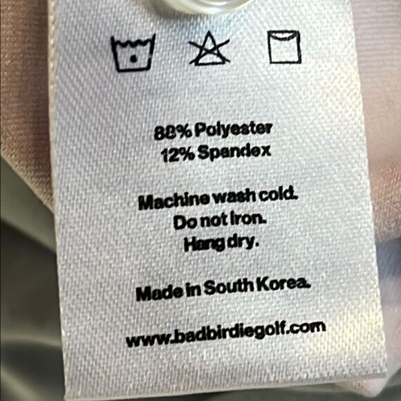 Bad Birdie Aqua Floral Stretch Polo Shirt Size XL - Picture 5 of 7